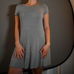 Grey T-Shirt Dress